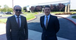 Penki kontinentai representatives Tomas Okmanas (L) and Ignatas Girnis (R) has visited Silicon Valley (USA)